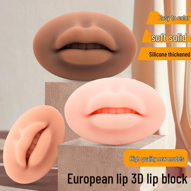 

3D Силиконовый Модуль Губ: Полуперманентный блок для практики микроблейдинга