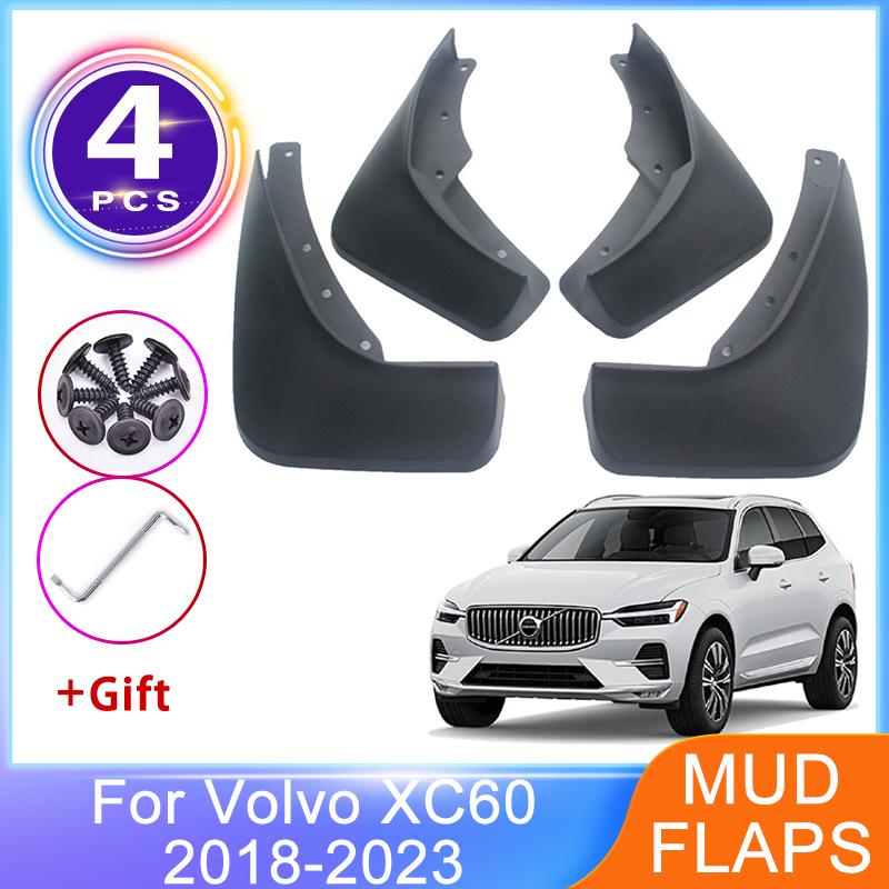 

4 шт. брызговики для Volvo XC60 2018 ~ 2023, переднее и заднее крыло, брызговики, Стайлинг автомобиля, защитная заслонка для колес
