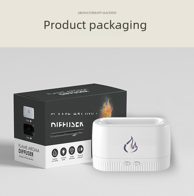 USB 3D Flame Aromatherapy Humidifier with Automatic Spray
