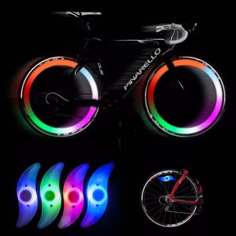 Colorful Bicycle Spoke Lights For Mountain Bikes With Vibrant Silicone Design For Safety