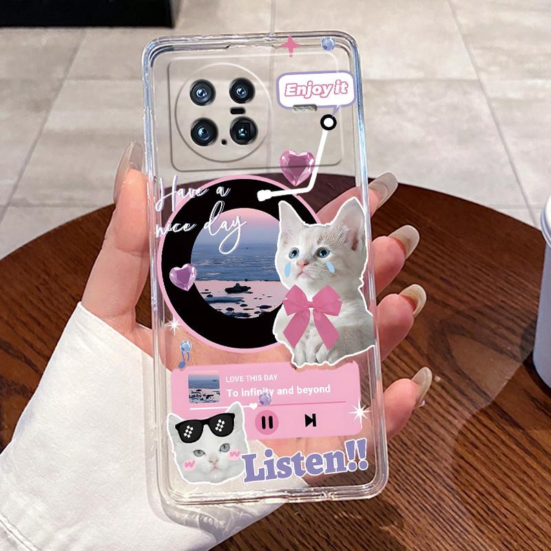 Jelly Casing For Vivo X Note Funda Capa Clear Silicone Soft TPU Back Cover Cute Cat Rabbit Heart Protective Case Coque