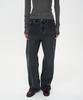 INSILENCE WOMEN Broken Twill Straight Jeans Black