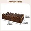 Basket Rectangular Food Storage Handmade Fruit Holder Rustic Serving Tray Bread for Coffee