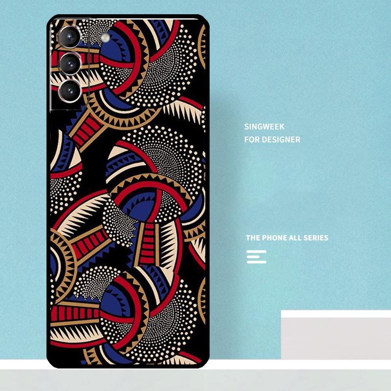 

African Prints Fabric Case For Samsung Galaxy S24 Ultra S20 S21 S22 S23 S25 Ultra S9 S10 Plus S25 FE Phone Cover Galaxy S24 Plus