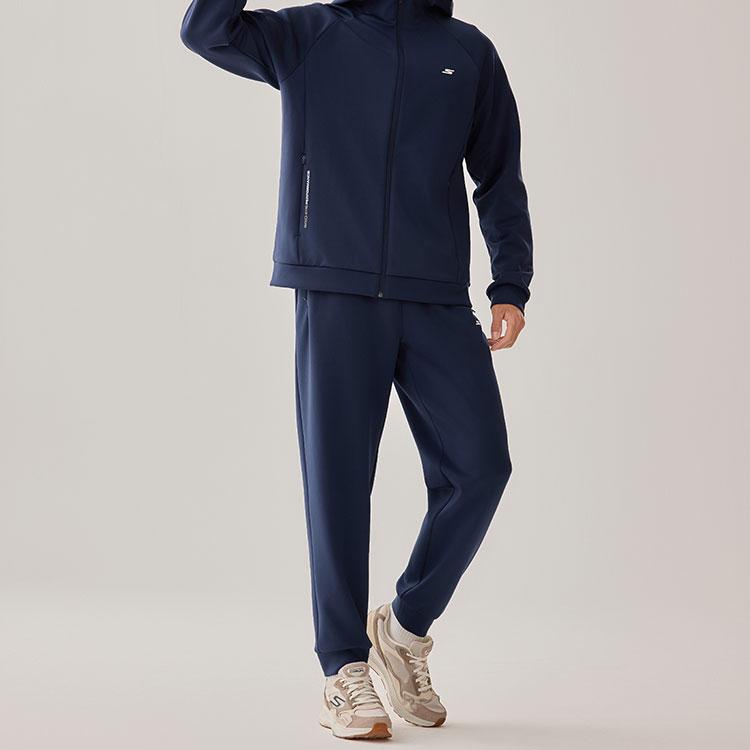 Skechers Warm Moisture-Wicking Quick-Dry Comfortable Loose Fitness Running Knit Sports Pants Men Bottoms P425M205-02MZ