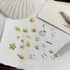 Seashell Ocean-Themed Nail Art Rhinestones Self-Adhesive Ocean Nail Art Decorations