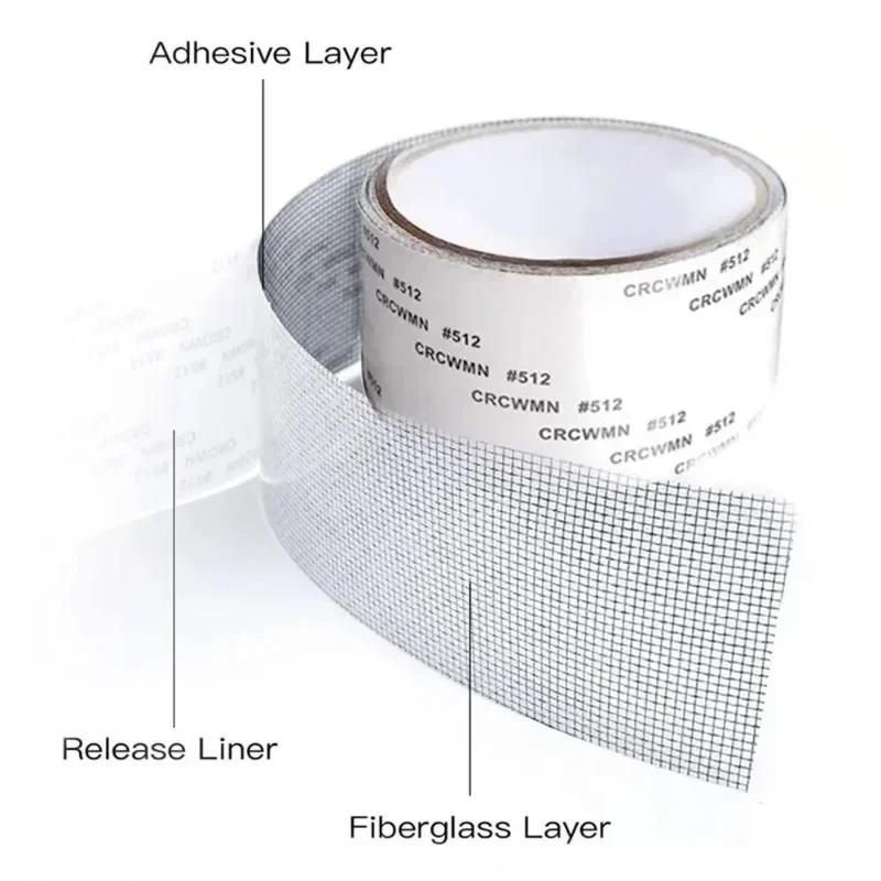 Odolná samolepicí páska na opravu sítí, Síťka do oken, Síťka na opravu sítí, Odolná proti roztržení, Moskytiéra, opravuje roztrhané díry