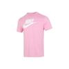 Men's Pink Comfortable and Breathable Cotton Crew Neck Short-Sleeve T-Shirt