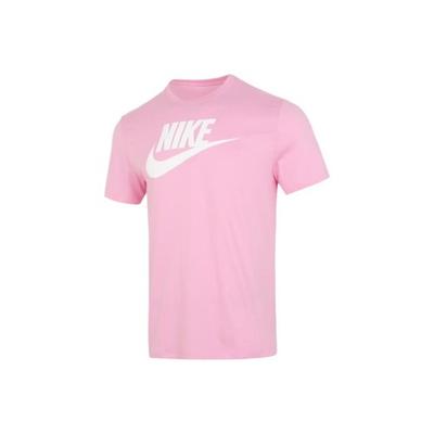 Men's Pink Comfortable and Breathable Cotton Crew Neck Short-Sleeve T-Shirt
