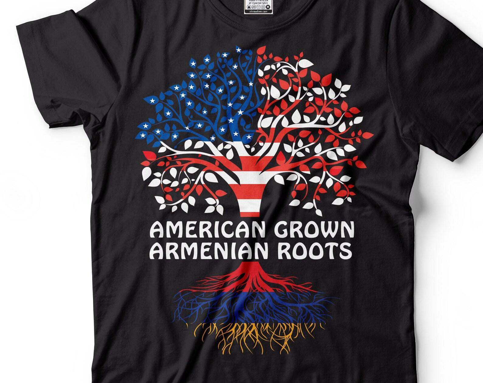 Armenian American Roots Shirt: Patriotic Armenia Tee 4XL