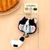 Cute Long-Tailed Kitten Plush Doll Pendant Cartoon Stuffed Doll Keychain Bag Charm Backpack Hanging Decoration Key Holder