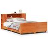 VidaXL Cadre de lit sans matelas cire marron 140x200cm bois pin massif 3323652