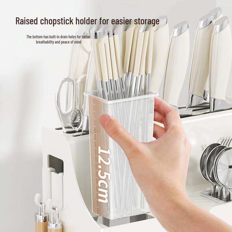 JiaBaili Stojak i Organizer na Noże Kuchenne ze Stali Nierdzewnej