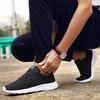 Ultraleichte Herren Lauf-Sportschuhe Atmungsaktives Mesh Freizeitsneaker Elastische Weichsohlen Joggingschuhe