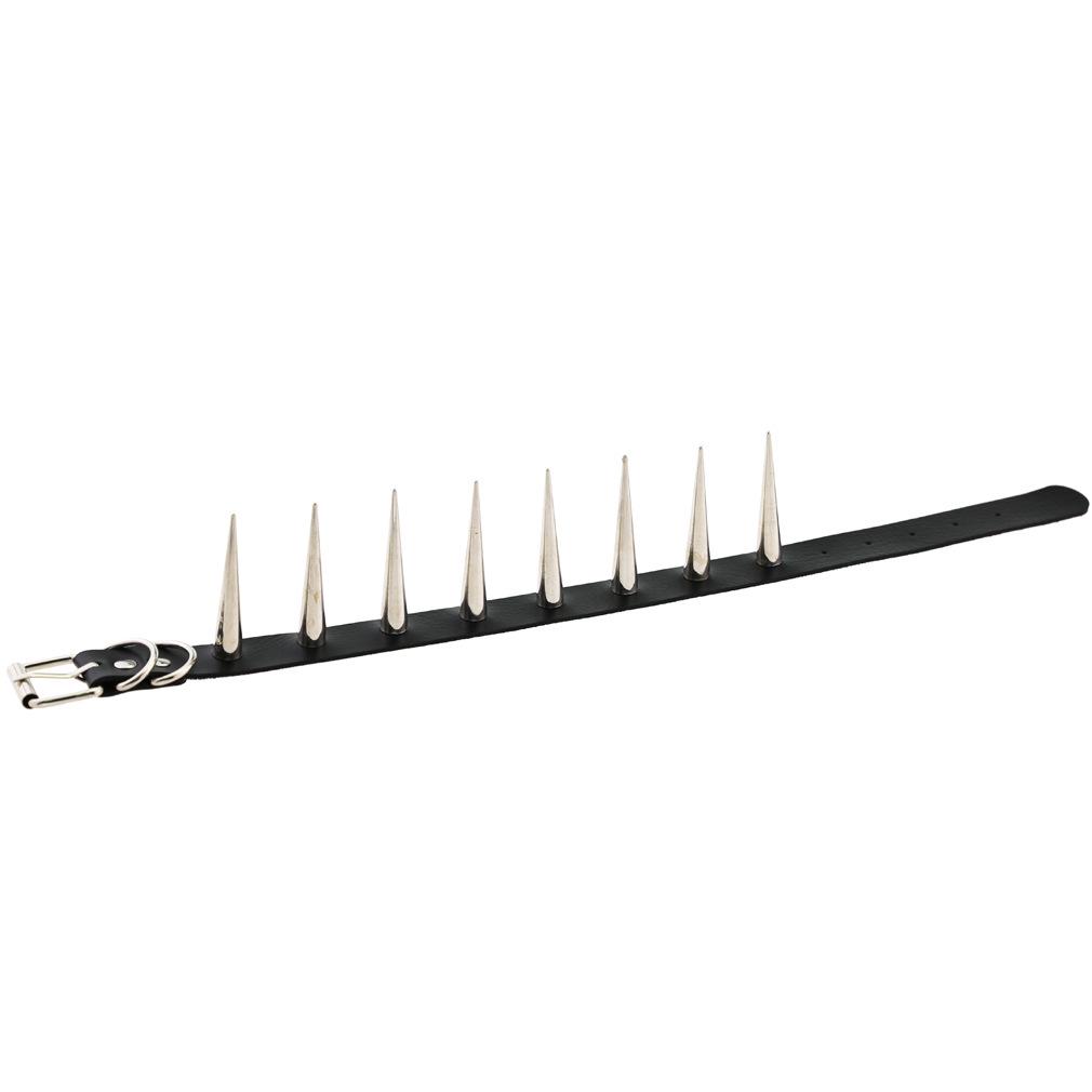 European Unisex Gothic Punk Rivet Spike Leather Choker