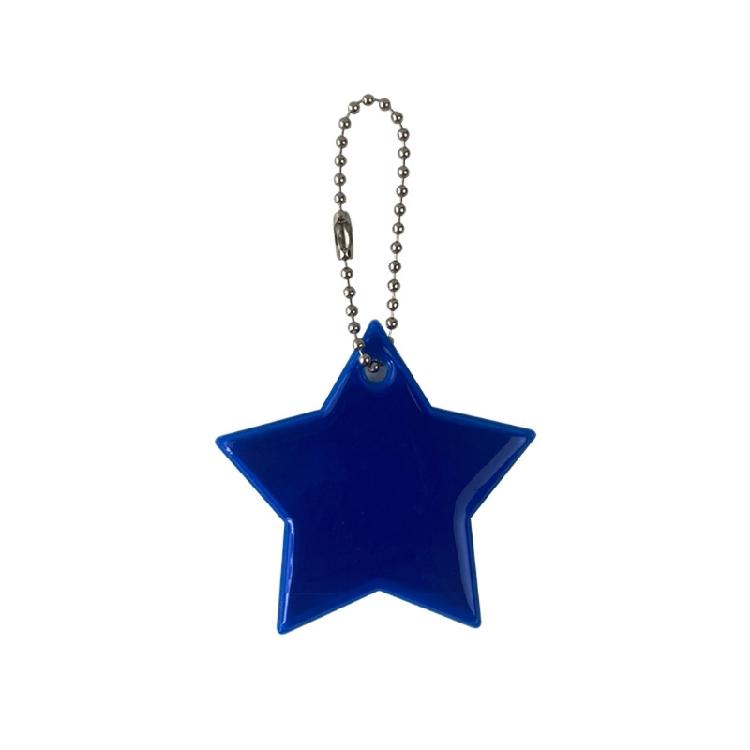 10x Personalized Outdoor Sport Keyrings Reflective Stars Safe Reflector Keychain