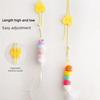 Interactive Hanging Door Cat Swing Toy with Elastic Feather Bell Teaser Wand Self-Play Exercise Boredom Relief for Indoor Cats