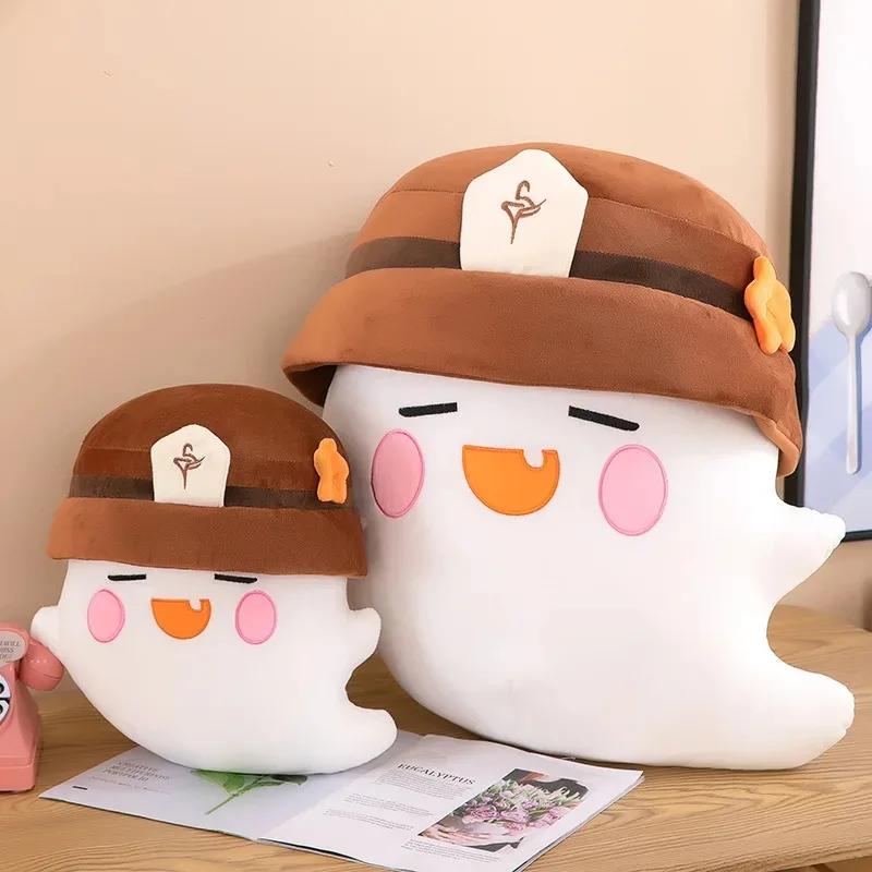 Hutao Ghost Stuffed Doll Anime Genshin Impact Plush Throw Piillow Cute Sofa Decorative Throw Pillow Sleeping Back Cushion Decor