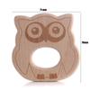 1Pcs Wooden Rodent Teethers Baby Cartoon Animals Rainbow Ice Cream Beech Teether Pendant For Baby Pacifier Chain Nurse Gifts Toy
