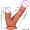 Female Liquid Silicone Dildo Manual Masturbator  Suction Cup Soft Artificial Penis Large Anal Plug Adult Sexual Product