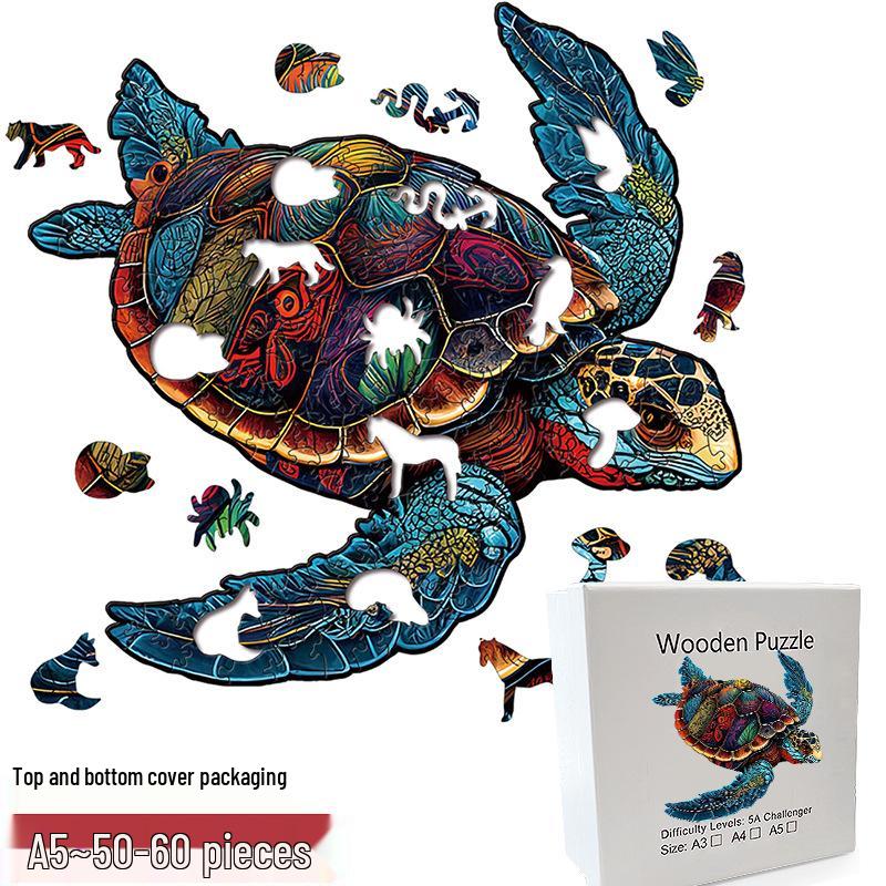 Irregular Animal Dog Penguin Wooden Puzzle in Stock