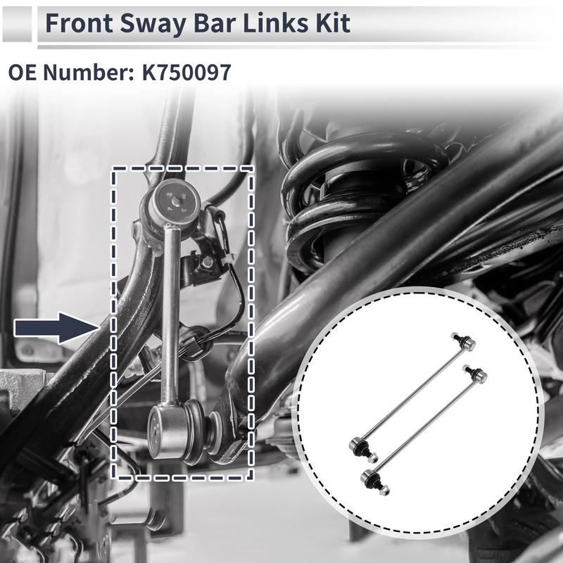 X Autohaux Front Stabilizer Bar Links No Bushing for Honda Ridgeline 2006-2014 No.K750097