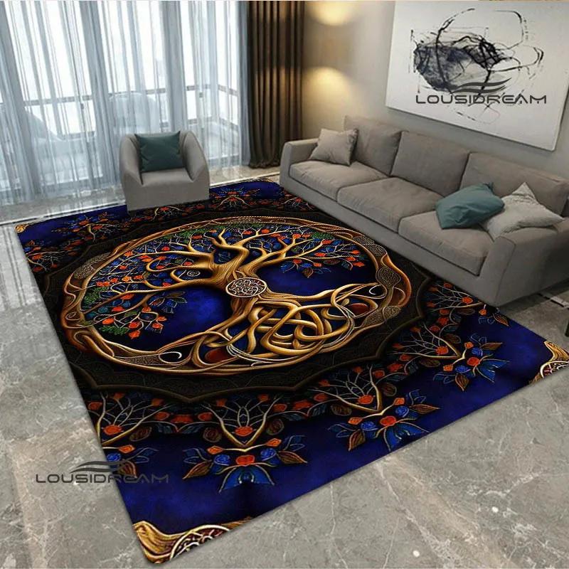 Tree of Life printed carpet kitchen mats Non -slip carpet outdoor carpets area rug bedroom decor pink room decor birthday gift