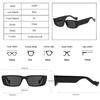 SHAUNA Ins Popular Fashion Small Rectangle Sunglasses Women Vintage Jelly Color Eyewear Men Square Trending Sun Glasses UV400