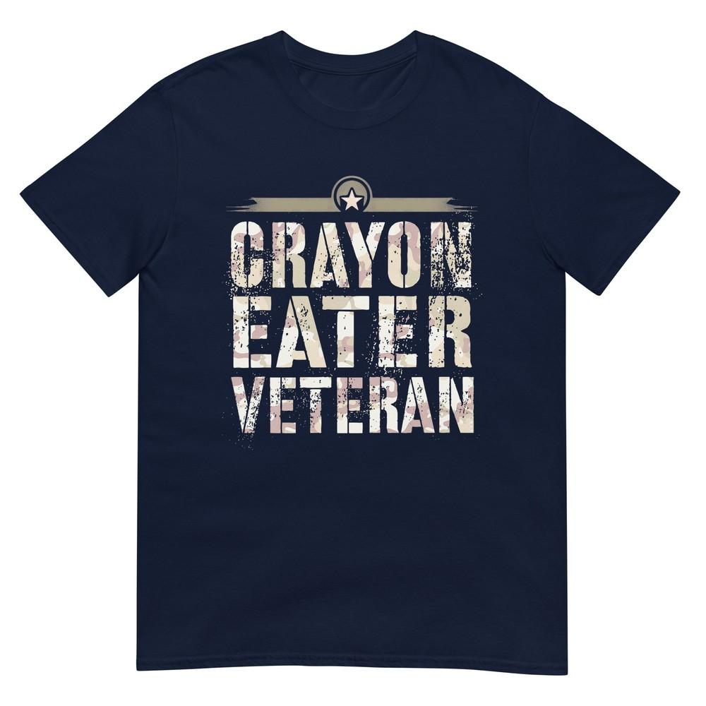 Funny Crayon Eater Veteran Corps Team Military Our Troop Vet TShirt S
