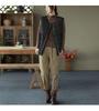 Dames harembroek met verdikte taille, herfst/winterstijl 2026, modieuze elastische taille, lange, comfortabele broek