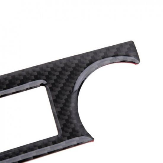 2Pcs For Honda CR-V CRV 2007-11 Carbon Fiber Center Console CD Panel Cover Trim