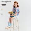 Teenie Weenie Kids' Girls' Playful Puff Sleeve Short Sleeve Sweater