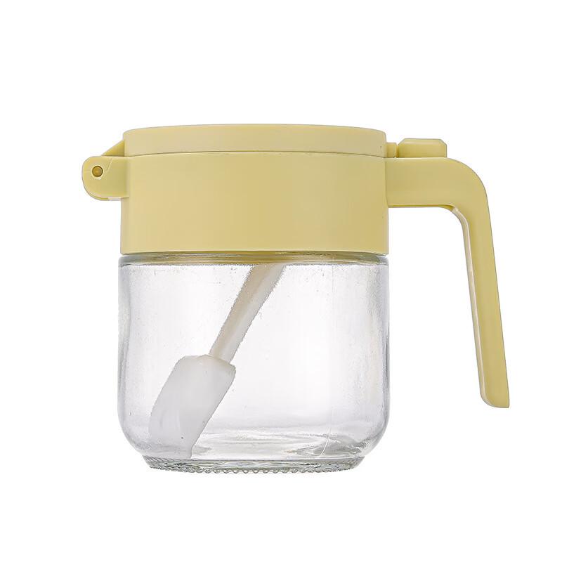 OLOEY Household Glass Seasoning Jar Set with Integrated Spoon-Lid