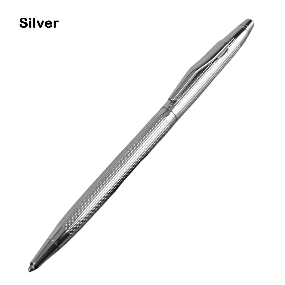 Multi-functional Metal Ballpoint Pen Brushed Wavy Pattern Twist Using Gel Pen Writing Pen Students