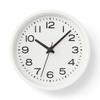 MUJI Analog Clock, Small (with Stand), White, MJ-ACSW2, 44275702, Dimensions: 124mm (W) X 54mm (D) X 130mm (H) (with Stand)