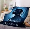 Custom Name Avatar World Flannel Blanket Throw Blanket Soft Warm Sofa Bed Decor Unique Gift