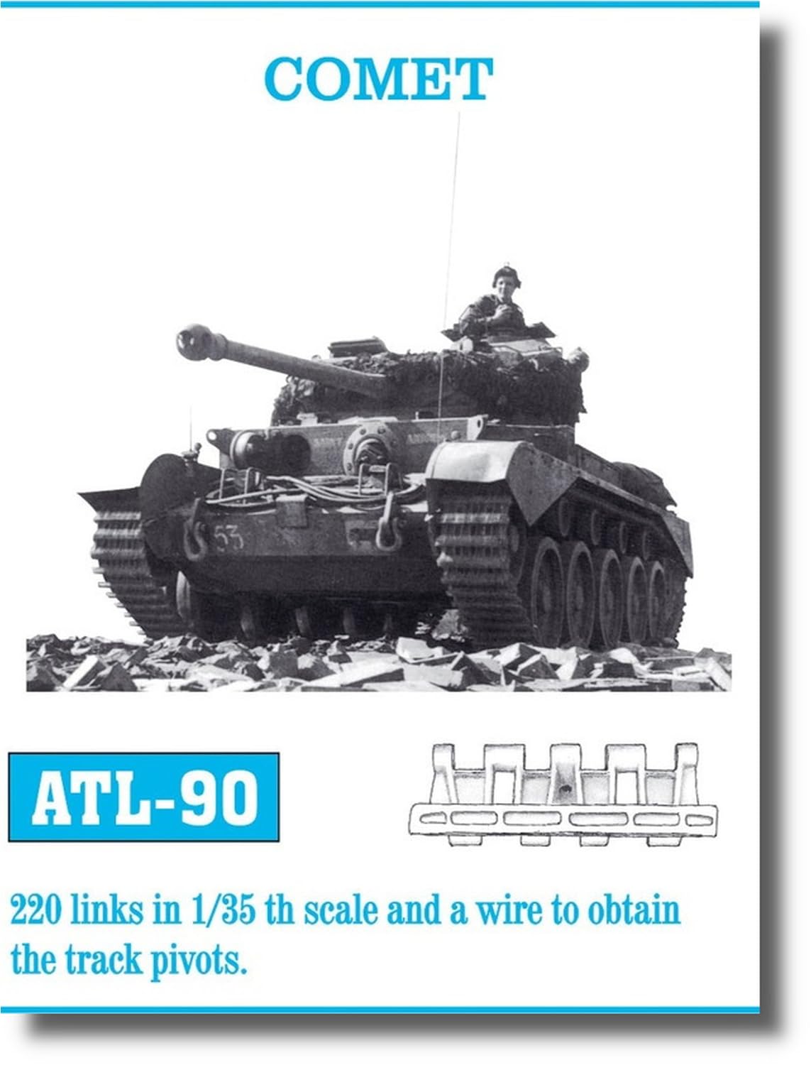 

Friul Model Metal Movable Track Series Comet Plastic Model Parts 1/35 ATL-090