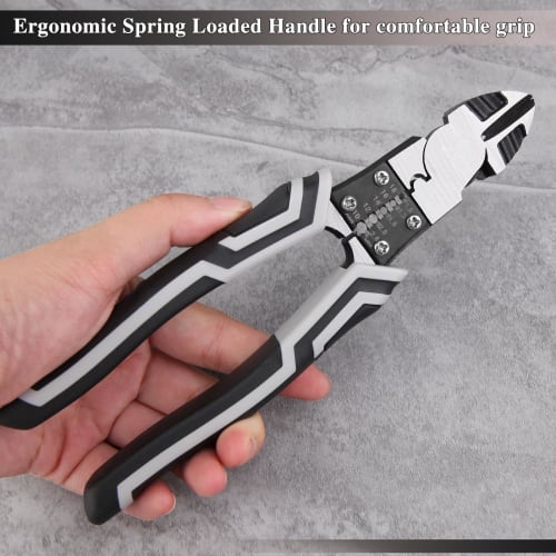 LEONTOOL Multi-Function Precision Nippers, Heavy-Duty Power Nippers for Electricians, Professional Electrician's Nippers, Precision Crimping Pliers, C