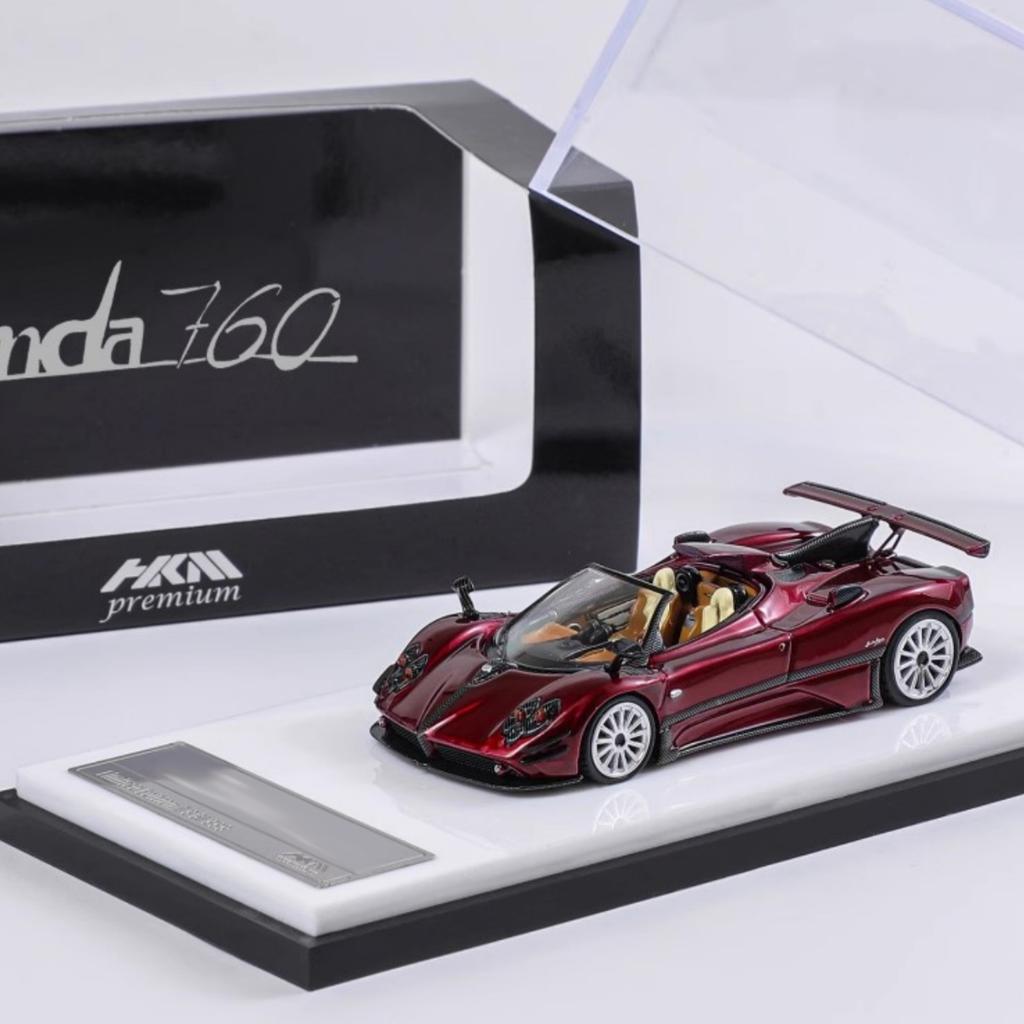 HKM 1:64 Zonda 760 LH Openable Hood Diecast Diorama Car Model Collection Miniature