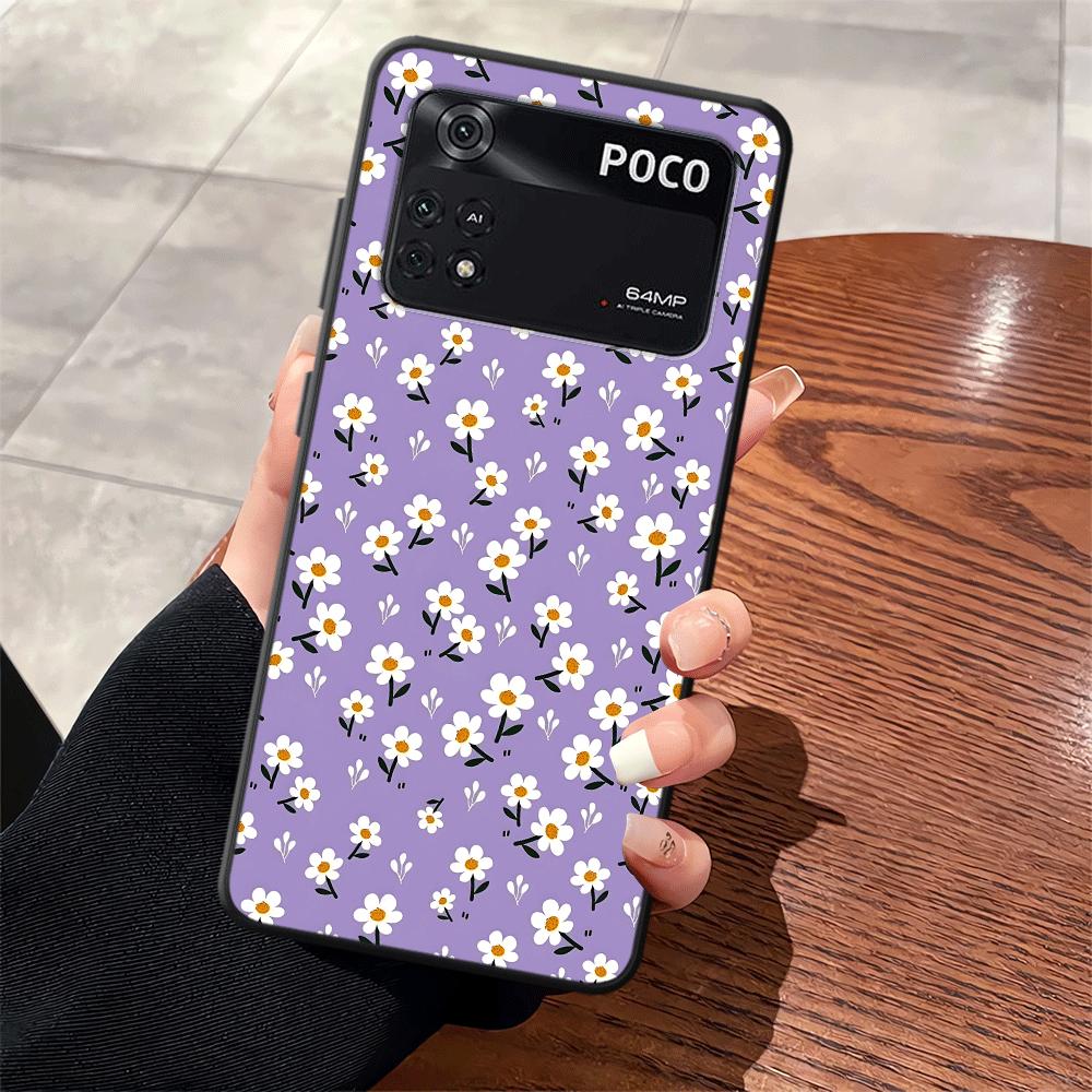 Funda Phone Cover Case for Xiaomi Poco F8 C71 C61 C75 F3 M5 M3 M4 M7 Pro C50 X3 X4 X5 X7 Pro F1 Cartoon Daisy