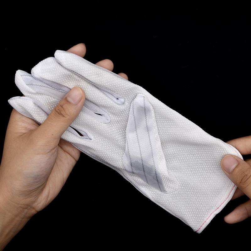 12 Pairs Of Homework Thickened Cotton Gloves, Wenwan Etiquette Cotton Gloves, Labor Insurance Work White Gloves