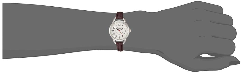Arias Amalfidia Analog-Armbanduhr, Wasserdicht, Lederarmband, Weißes Zifferblatt, WW20024A-144, Damen, Braun