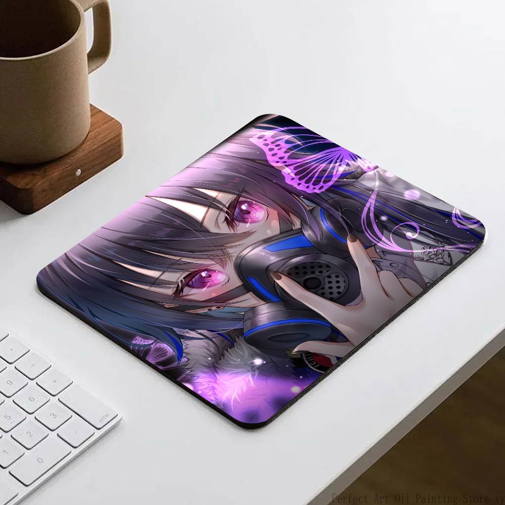 Anime Girl VTuber VSPO Ichinose Uruha Mousepad Small LockEdge Mouse Pad For Gamers Computer Desk Pad Rectangular Anti-slip