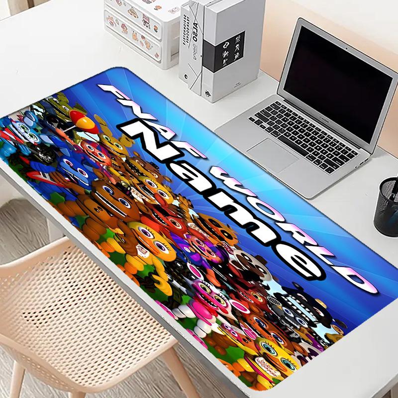 Custom Name Personalized Five Nights At Freddy's Pattern Mousepad, Laptop PC Desk Mat, Decorative Desk Mat for Home Keyboard Pad Gift