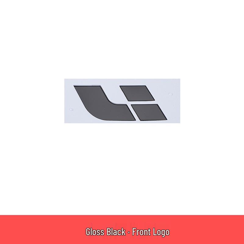 Ideal L9-L6 Black Tailgate & Hood Emblem Lettering Sticker Modification