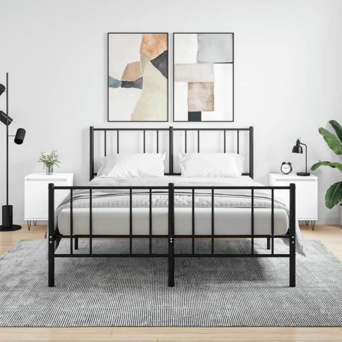 VidaXL Bedside Tables 2 Pcs White 40x30x50 Cm Engineered Wood 826829
