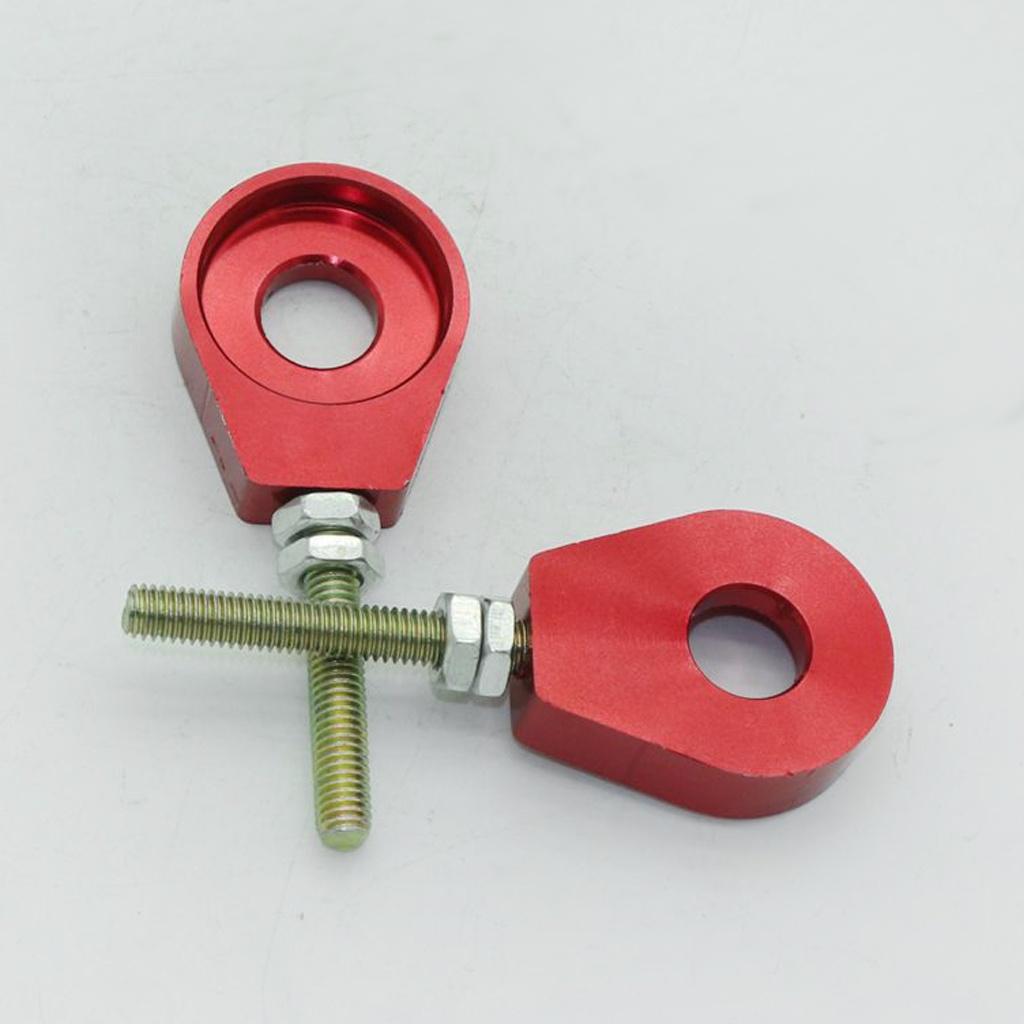 12mm Chain Adjuster Tensioner for Pit Dirt Bike CRF50 Thumpstar ATV Red