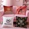 Fashion Sheraton Hotel Pillow Case Anti-dustmite Pillow Invisible Zipper Silky Short Plush Sofa Cushion Cover