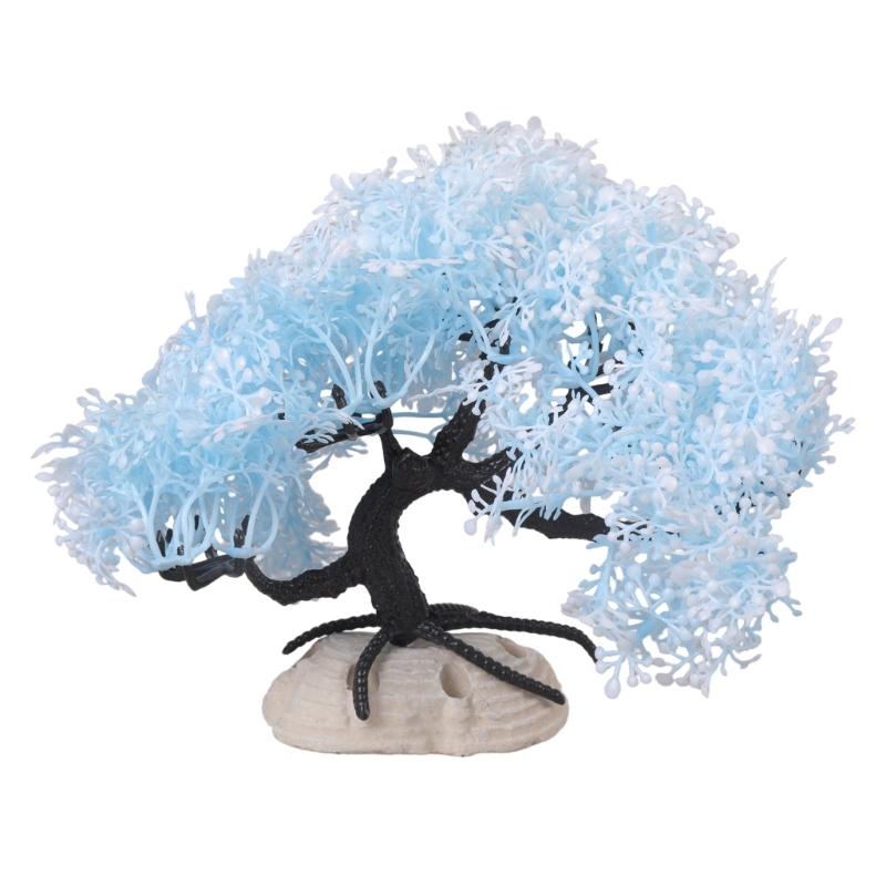 Snowflake Pine Tree Aquarium Ornament Fishtanks Water Plant With Realistic Design For Underwater Scene Landscape Decors