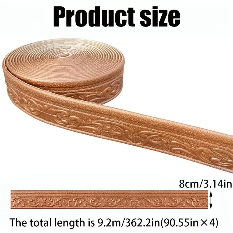 362,2 cala (95,55 cala X 4) Rolka Wodoodpornych Samoprzylepnych Naklejek Ściennych 3D - Składane, Wiele Opcji Kolorystycznych, Odklej i Przyklej, Piankowe Wykończenie
